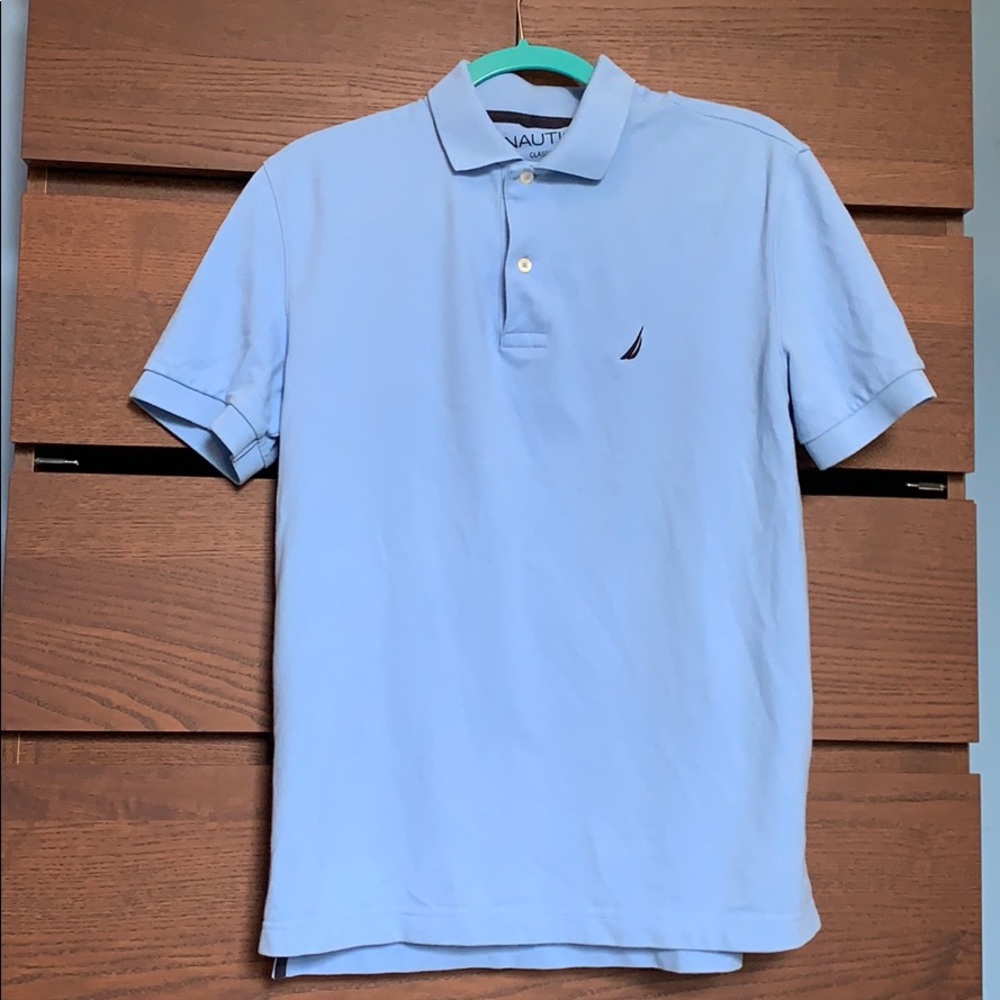 Náutica baby blue polo Size: S